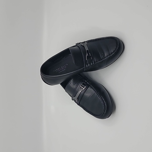 Perry Ellis Other - Boy 13M Billy Bit Loafer Black Dress Shoes